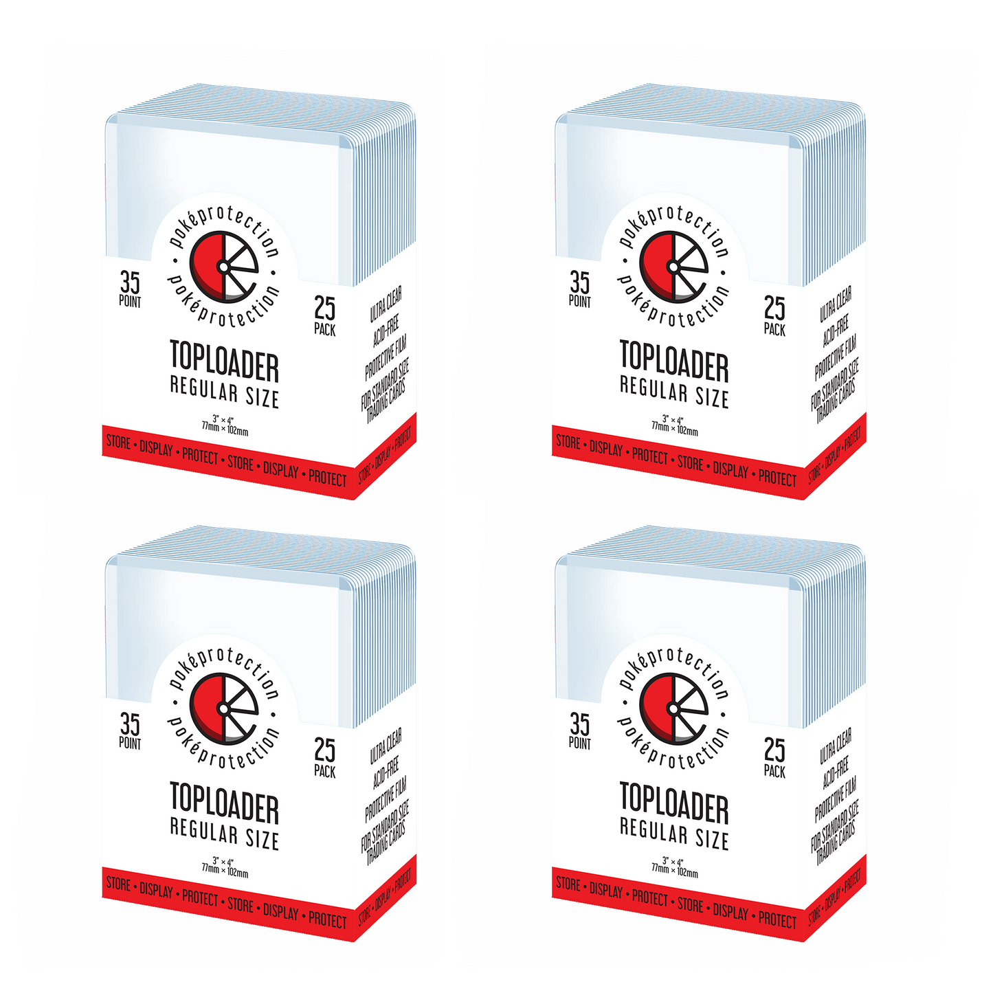 PokéProtection Standard Size 35PT Toploaders