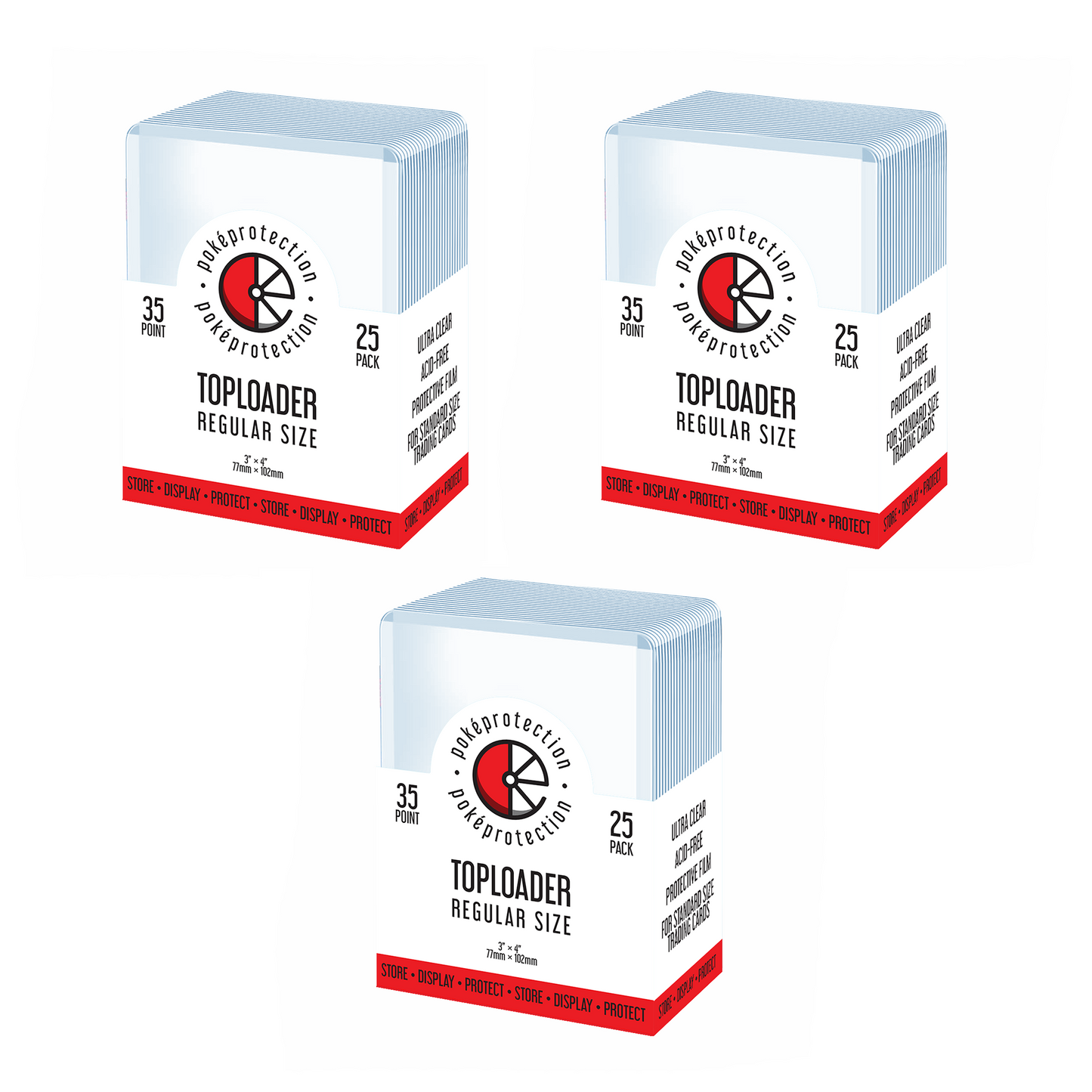 PokéProtection Standard Size 35PT Toploaders