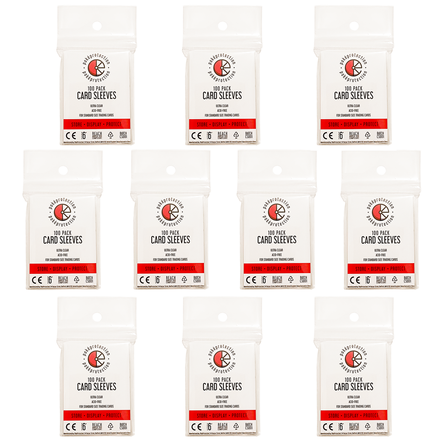 PokéProtection Standard Size Clear Trading Card Sleeves
