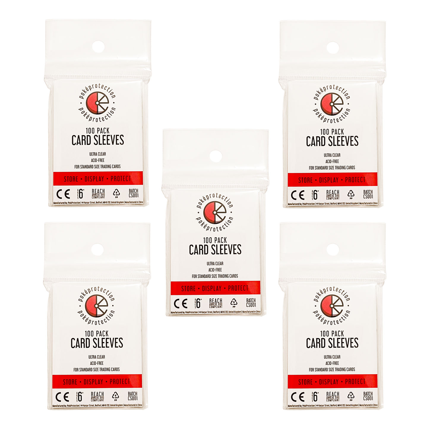 PokéProtection Standard Size Clear Trading Card Sleeves