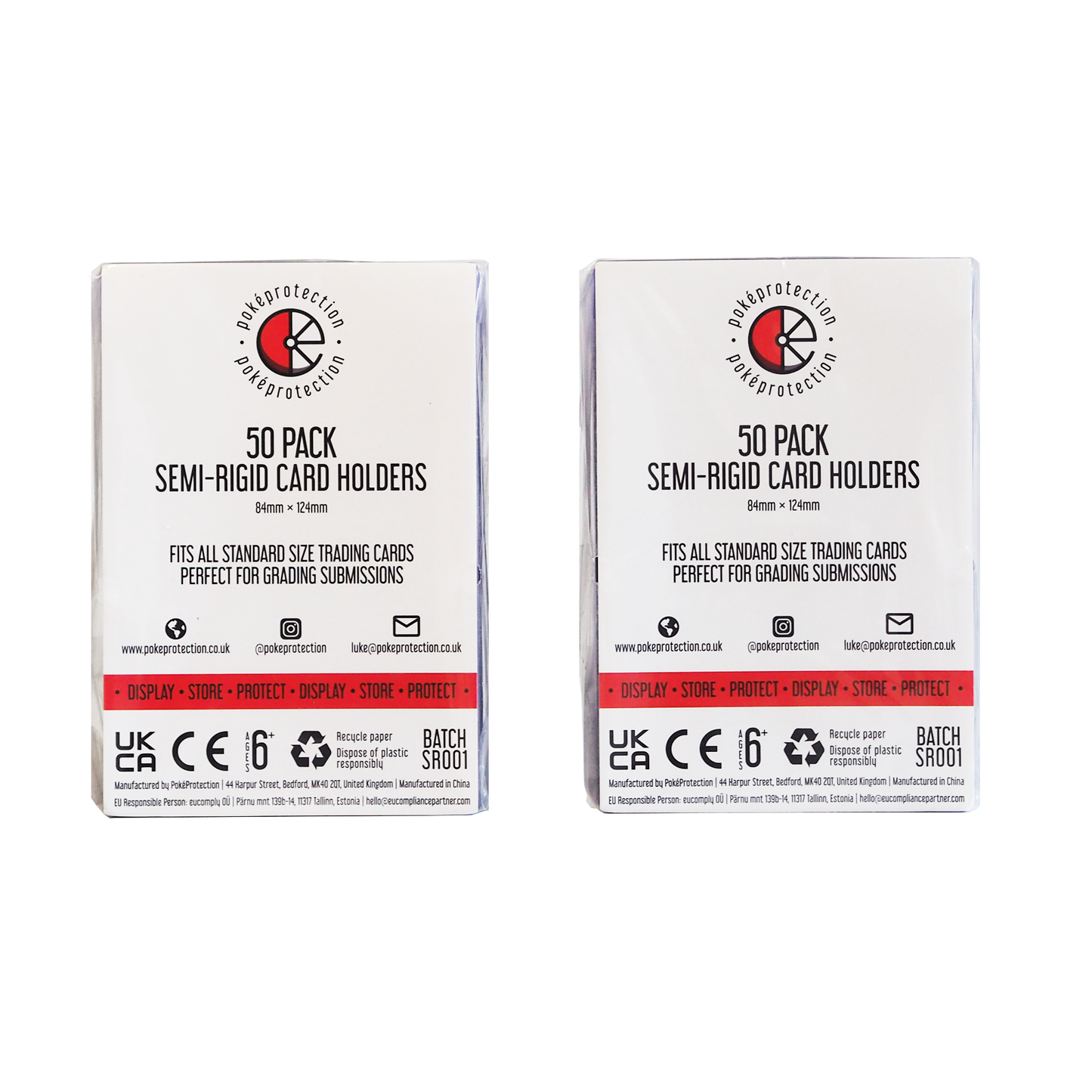 PokéProtection Semi-Rigid Card Holders (100 Pack)