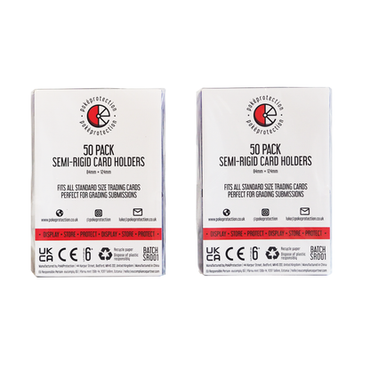 PokéProtection Semi-Rigid Card Holders (100 Pack)