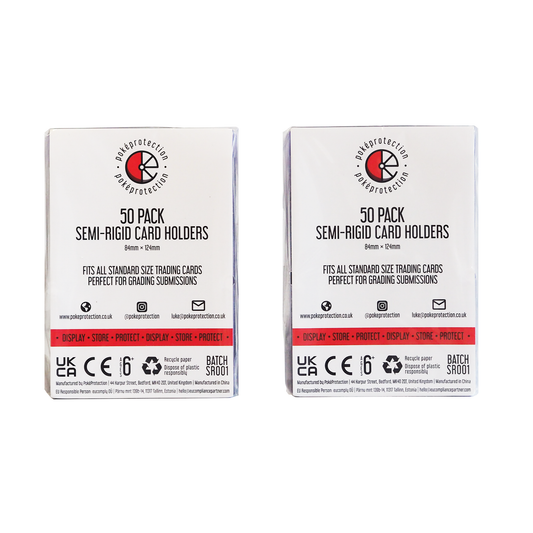 PokéProtection Semi-Rigid Card Holders (100 Pack)