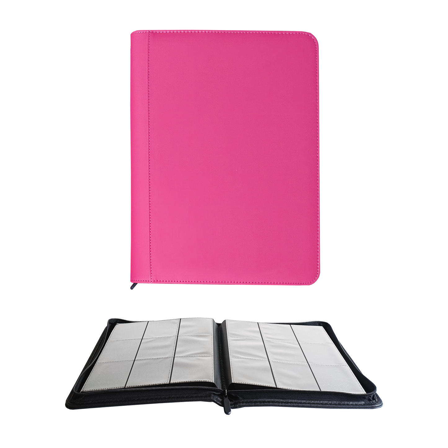 pink trading card binder Blush Premium 9 Pocket Zip COVRD 20 pages Create an Adorable Cutie Card